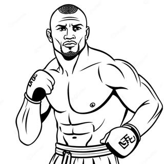 Ufc Fighter In Action Coloring Page 35694-28567