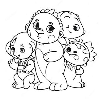 Cute Ragatha With Friends Coloring Page 35734-28600