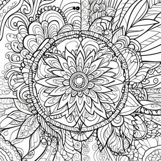 Anxiety Relief Mandala Coloring Page 35743-28604