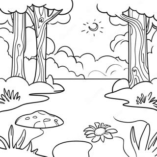 Calming Nature Scenes Coloring Page 35744-28613