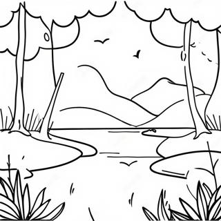 Calming Nature Scenes Coloring Page 35744-28615