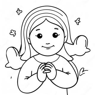 Heartwarming God Is Love Coloring Page 35754-28609