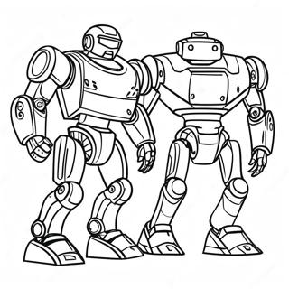 Futuristic War Robots Coloring Page 35764-28623