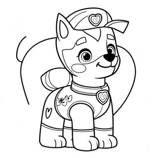 Paw Patrol Valentine Coloring Page 35793-28642