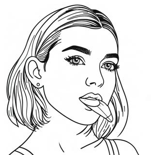 Dua Lipa Coloring Page 35813-28657