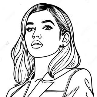 Dua Lipa Coloring Page 35813-28659