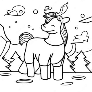 Northern Lights Coloring Page 35823-28665