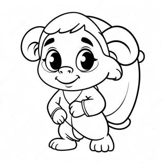 Cute Abu Character Coloring Page 35844-28685