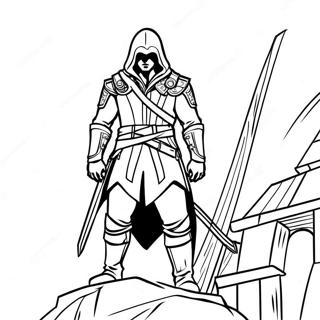 Assassin S Creed Coloring Page 35853-28690