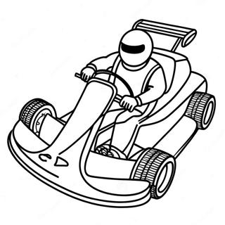 Go Kart Racing Coloring Page 35873-28706