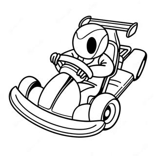 Go Kart Racing Coloring Page 35873-28708