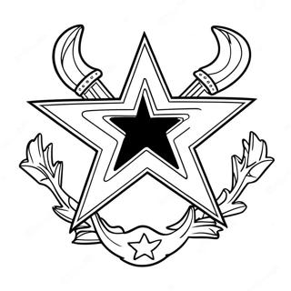 Dallas Cowboys Logo Coloring Page 35893-28718