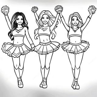 Dallas Cowboys Cheerleaders Coloring Page 35894-28725