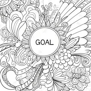 Motivational Goal Sheet Coloring Page 35904-28733