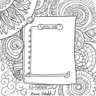 Motivational Goal Sheet Coloring Page 35904-28734