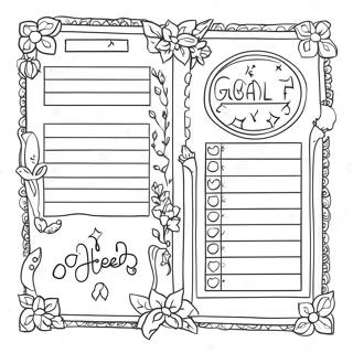 Motivational Goal Sheet Coloring Page 35904-28736