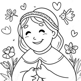 Joyful Psalm Coloring Page 35914-28745