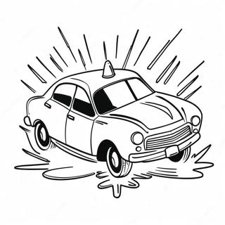 Exciting Car Crash Coloring Page 35924-28753