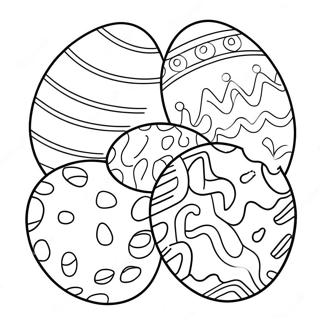 Colorful Easter Eggs Coloring Page 35933-28751