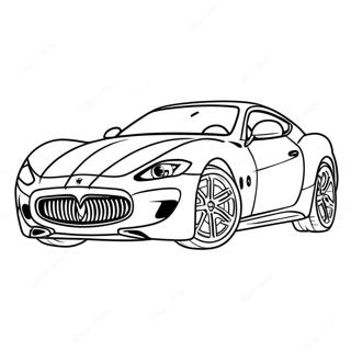 Maserati Sports Car Coloring Page 35943-28762