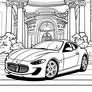 Maserati Sports Car Coloring Page 35943-28763