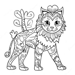 Colorful Animal Fun Coloring Page 35954-28774