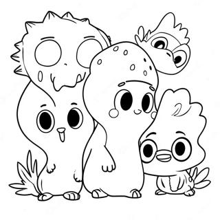 Kiff And Friends Adventure Coloring Page 35974-28790