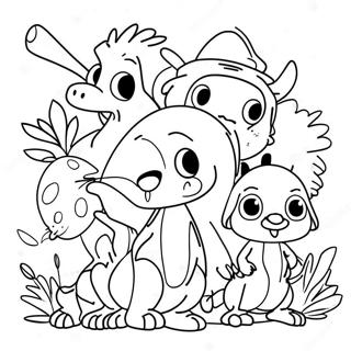 Kiff And Friends Adventure Coloring Page 35974-28791