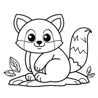 Emotional Turning Red Panda Coloring Page 3597-2913