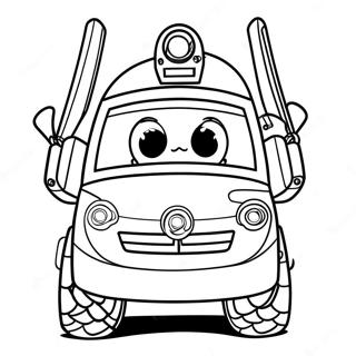 Robocar Poli Coloring Pages