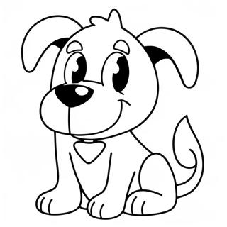 Scary Cartoon Dog Coloring Page 36003-28810