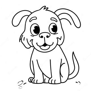 Scary Cartoon Dog Coloring Page 36003-28811