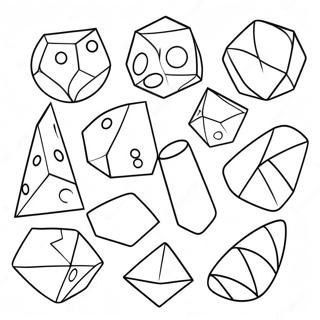 3d Shapes Coloring Pages