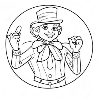 Colorful Circus Performer Coloring Page 36044-28843