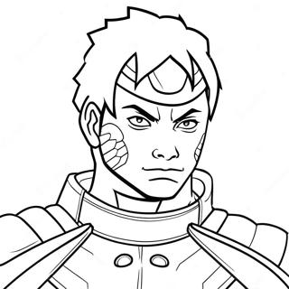 Kirishima In Hero Costume Coloring Page 36054-28858