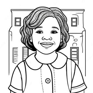 Ruby Bridges Inspirational Coloring Page 36063-28856