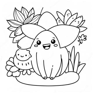 Cute Succulent Garden Coloring Page 3607-2921