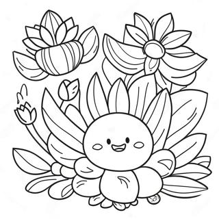 Cute Succulent Garden Coloring Page 3607-2922