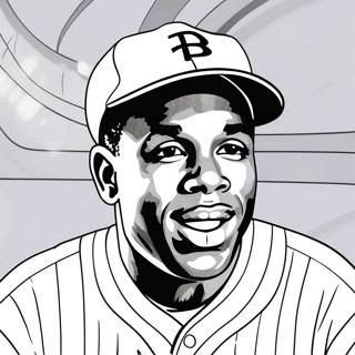 Jackie Robinson Coloring Page 36083-28869