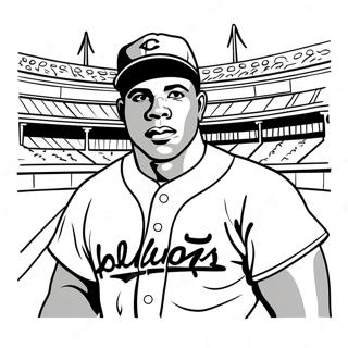 Jackie Robinson Coloring Page 36083-28870