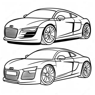 Sleek Audi Sports Car Coloring Page 36124-28910