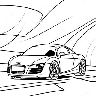 Sleek Audi Sports Car Coloring Page 36124-28912