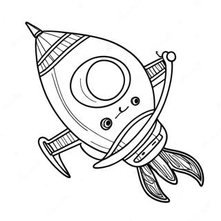 Little Space Rocket Coloring Page 36133-28915