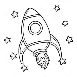 Little Space Rocket Coloring Page 36133-28916