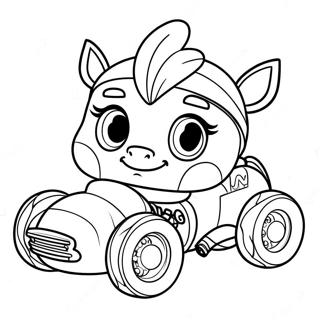 Vanellope Von Schweetz Racing Coloring Page 36164-28943