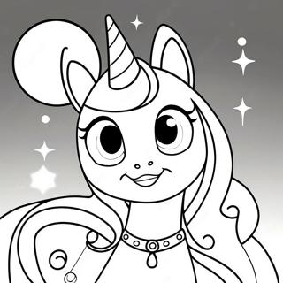 Majestic Princess Luna In Moonlight Coloring Page 36184-28955