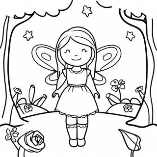 Enchanted Forest Fairy Garden Coloring Pages