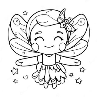 Whimsical Fairy With Sparkling Wings Coloring Page 36194-28966