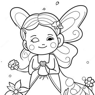 Whimsical Fairy With Sparkling Wings Coloring Page 36194-28968