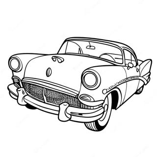 50s Classic Car Coloring Page 36213-28978